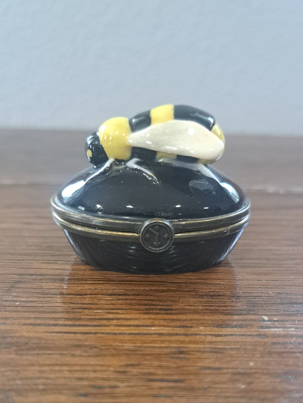 Department 56 Buzz Handpainted Bee Keepsake Box - Yellow & Black